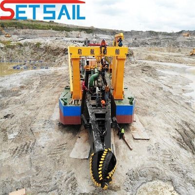 Motor diesel Weichai 6 pulgadas cortador de succión excavadora de arena para la minería de arena de trabajo pesado