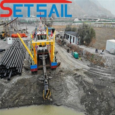 Excavadora de arena de succión de gran capacidad para operaciones de dragado