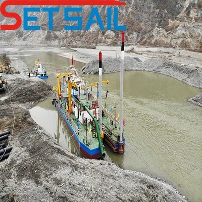 Excavadora de arena de succión de gran capacidad para operaciones de dragado