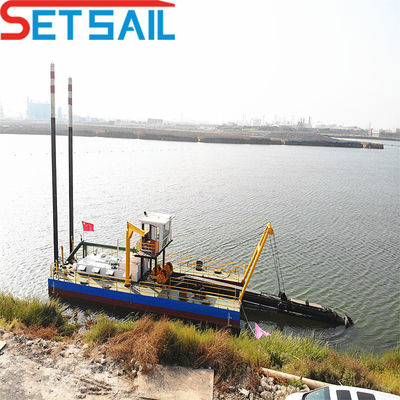 Posicionamiento del Spud hidráulico o del Spud Carrier Way Cutter Excavadora de arena de succión con tubo HDPE