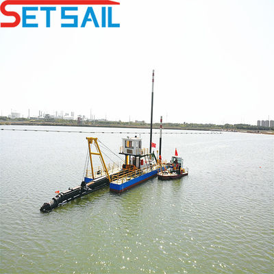 Posicionamiento del Spud hidráulico o del Spud Carrier Way Cutter Excavadora de arena de succión con tubo HDPE