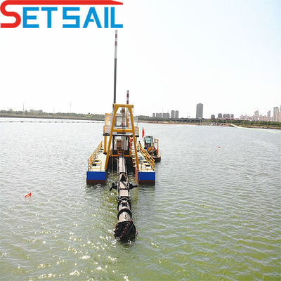 Posicionamiento del Spud hidráulico o del Spud Carrier Way Cutter Excavadora de arena de succión con tubo HDPE