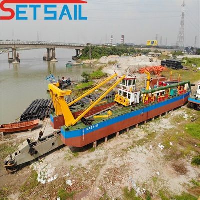 Dredger de arena del río de 8 pulgadas / Dredger de barro / Dredger de arcilla QH-D97 con flujo de agua de 5000m3