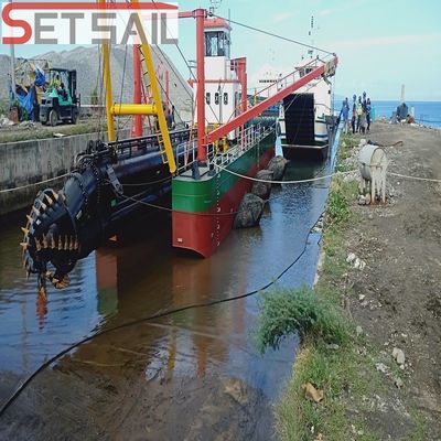 Dredger de succión de 24 pulgadas con certificación ISO 9000 y peso bruto de 245000.000 kg
