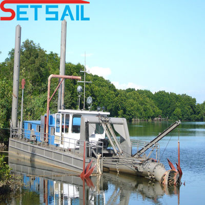 Dredger de corte de canal hidráulico con material de tubería de arena de HDPE