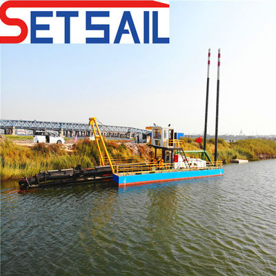 Excavadora de succión de corte de 24 pulgadas con control hidráulico y diámetro de tubo de descarga de 500 mm