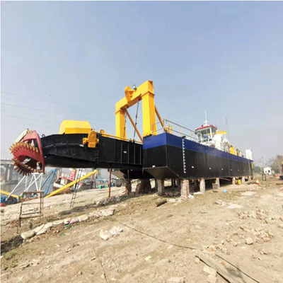 Capacidad de 1400 metros cúbicos Motor hidráulico diésel cortador excavadora de succión para arena de río