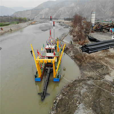 Dredger de succión de corte de 26 pulgadas para arena marina impulsado por un motor diesel Cummins