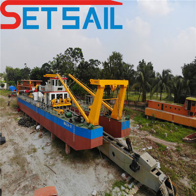 Cabeza de 57m 6000m3 Corte de flujo de agua de la bomba excavadora de succión para la construcción de Malasia