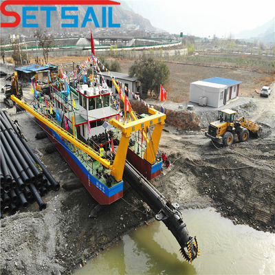 Rexroth Flujo de agua hidráulico 7000m3 Cortador Excavadora de arena de succión para diesel Tipo de energía