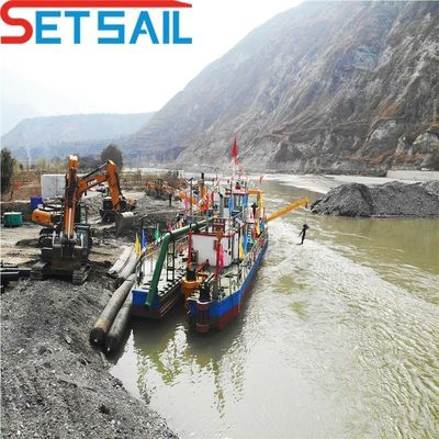 Rexroth Flujo de agua hidráulico 7000m3 Cortador Excavadora de arena de succión para diesel Tipo de energía