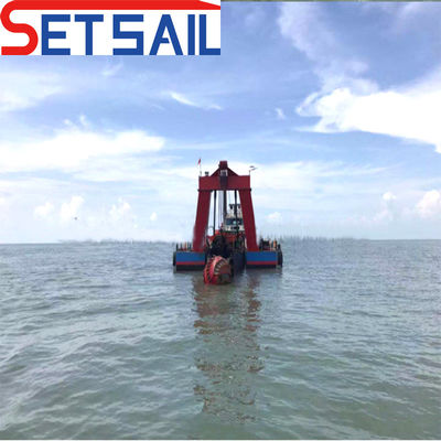 Excavadora de succión de 26 pulgadas con bomba submarina Capacidad de suelo 1200m3 Cabeza 57m