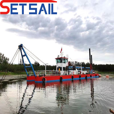 Excavadora de succión de 26 pulgadas con bomba submarina Capacidad de suelo 1200m3 Cabeza 57m