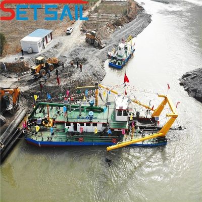 Excavadora de arena de succión de corte de 46 m y 26 pulgadas de Bangladesh impulsada por motor diesel Cummins