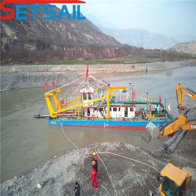 Excavadora de arena de succión de corte de 46 m y 26 pulgadas de Bangladesh impulsada por motor diesel Cummins