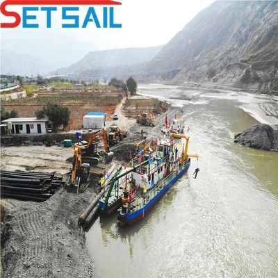 Excavadora de arena de succión de corte de 46 m y 26 pulgadas de Bangladesh impulsada por motor diesel Cummins