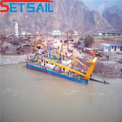 Excavadora de arena de succión de corte de 46 m y 26 pulgadas de Bangladesh impulsada por motor diesel Cummins