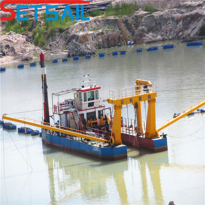 Profundidad de dragado 18m 26 pulgadas Cortador hidráulico Succión excavadora de arena con motor potente