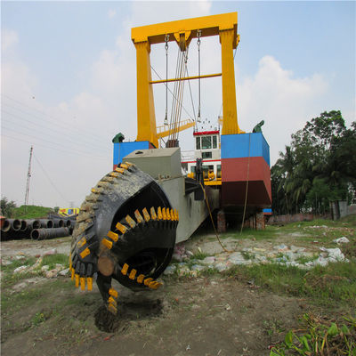 Excavadora de succión de 32 pulgadas con generador de puerto Cummins 103kw y flujo de agua de 7500m3