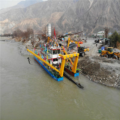 Excavadora de succión de 32 pulgadas con generador de puerto Cummins 103kw y flujo de agua de 7500m3