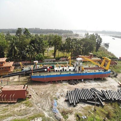 Pago completo 39-65m motor diesel cortador de succión barco de grava con sistema de mornitoring