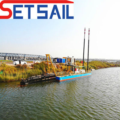 Siemens PLC motor diésel cortador de succión de arena excavadora cabeza 39-65m coste de envío asequible