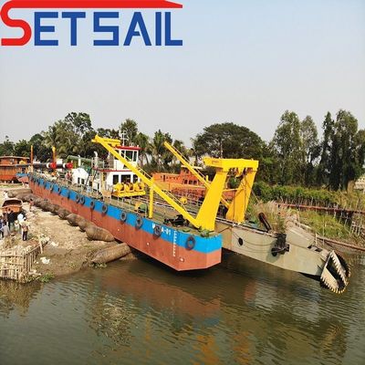 Motor hidráulico diésel de 24 pulgadas, cortador de succión, dragador de arena, buque de carga total de 28 a 1000 toneladas