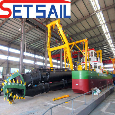 Cortador hidráulico Rexroth personalizable de succión de dragado de barro con motor diesel