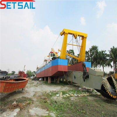 Barco de dragado cortador de bomba hidráulica dragado de succión con profundidad de dragado de 15 metros