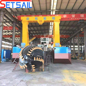 Excavadora de succión de corte de 26 pulgadas personalizable con motor diesel de bomba de arena de hidrociclón