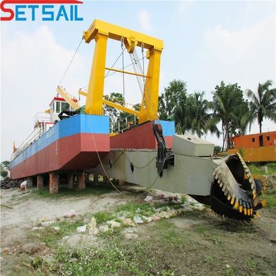 Motor diésel Weichai de 26 pulgadas cortador de succión excavadora profundidad máxima de dragado 20 metros