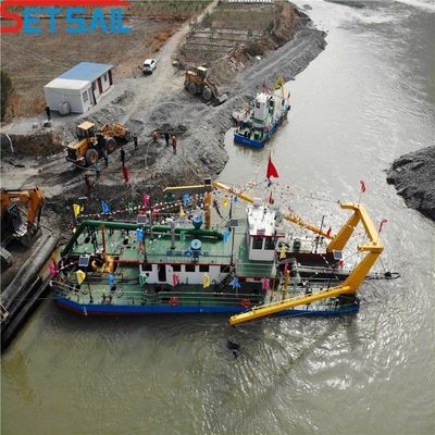 Motor diésel Weichai de 26 pulgadas cortador de succión excavadora profundidad máxima de dragado 20 metros