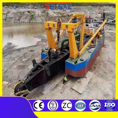 Dredger de succión de corte de 24 pulgadas con potencia de cabeza de corte de 3000 kW y sistema PLC de Siemens