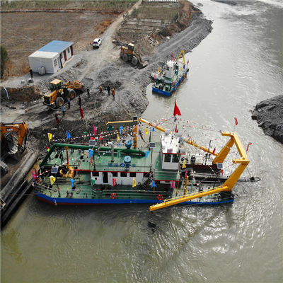 Dredger de succión de corte de 24 pulgadas de alta capacidad con potencia del motor principal de 2190kw