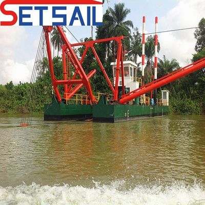 Profundidad total 2,7 m QHCSD-363 Excavadora de arena fluvial totalmente automática para el excavado de embalses