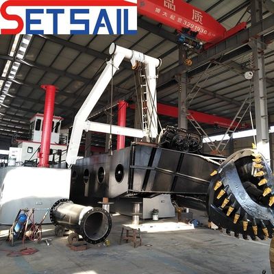 Conjunto de vela 24 pulgadas cortador de succión de dragas con Siemens PLC 41 metros de longitud total opción