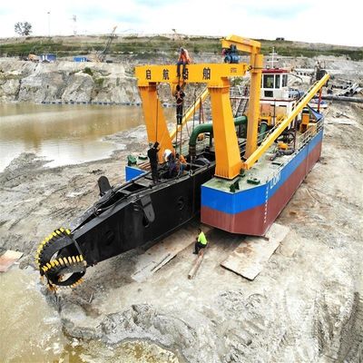 Cortador hidráulico de 1100 metros cúbicos excavadora de arena de succión con sistema de control Rexroth
