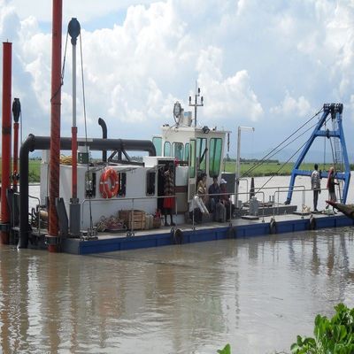 Excavadora de succión con motor diésel Cummins de 24 pulgadas para extracción de arena en ríos