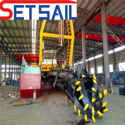 650 mm Diámetro del tubo de succión 24 pulgadas Cortador Excavadora de succión con 300kw Potencia de la cabeza del cortador