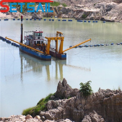 Excavadora de succión de corte de 24 pulgadas con anchura total de 9,3 m y diámetro del tubo de descarga de 500 mm