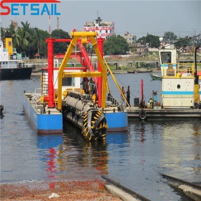 41m longitud total cortador de motor hidráulico excavadora de lodo de succión con motor diesel Cummins