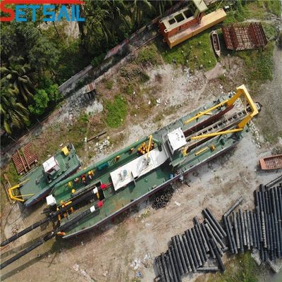 41m longitud total cortador de motor hidráulico excavadora de lodo de succión con motor diesel Cummins