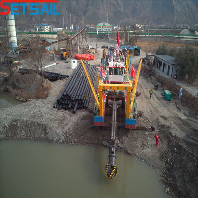 1100m3 Capacidad de 24 pulgadas de cortador de succión del río excavadora de arena con 30 días de política de reembolso