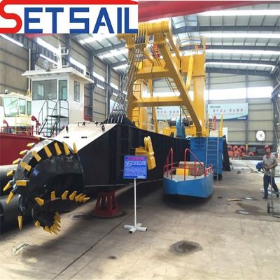 Excavadora de arena fluvial de succión de 24 pulgadas con bomba de hidrociclones de EE.UU. y motor diesel
