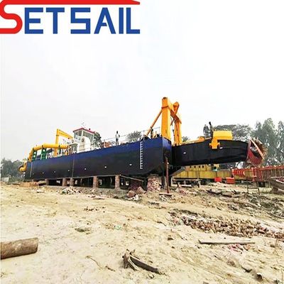 500 mm cortador de tubería de descarga excavadora de succión para equipos de dragado de arena de río 24 pulgadas