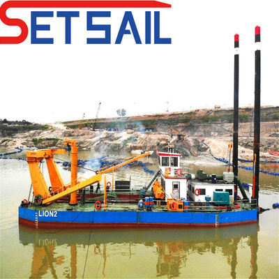 Tipo de cabeza de corte Exportador de excavadoras de arena de succión con consumo de combustible de 120-220L/h