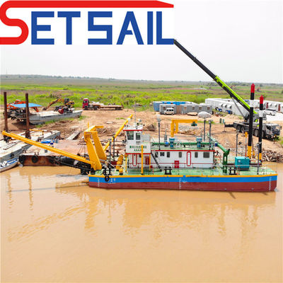 Dredger de arena y grava Cortador de succión Dredger de excavación Profundidad de excavación 0,5 metros 30 metros Opción