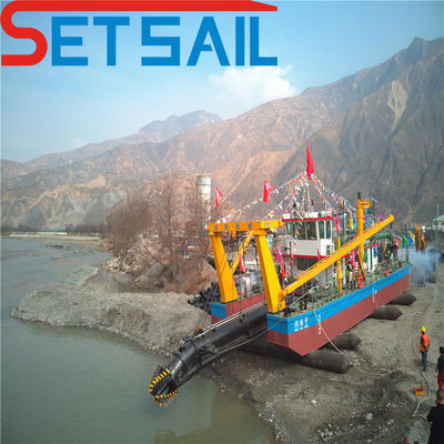 Profundidad de dragado 0,5-30 metros Sistema de control automático Siemens Minería de oro cortador de aspiración excavadora de arena
