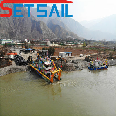 Profundidad de dragado 0,5-30 metros Sistema de control automático Siemens Minería de oro cortador de aspiración excavadora de arena
