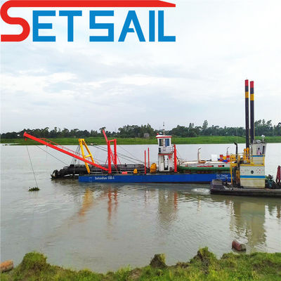 Excavadora de succión con diámetro de cabeza de corte de 2100 mm y motor principal Cummins Weichai